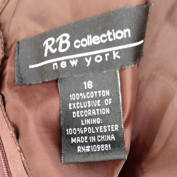 🌎RB Collection || Embroidered Brown Dress - Picture 6 of 8